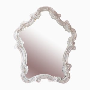 Crystal Mirror with Flowers, 1950s
