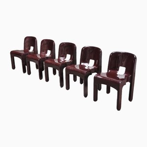 Modell 4869 Universale Stühle von Joe Colombo für Kartell, 1970er, 5er Set