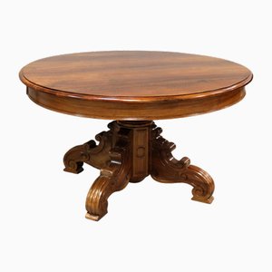 Louis Philippe Extendable Dining Table in Walnut, 19th Century