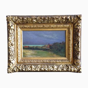 Fernand Stiévenard, Northern Coast, 1894, Oil on Panel, Framed