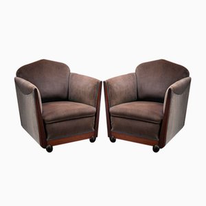 Art Deco Armchairs by Max Coini, 1920s, Set of 2