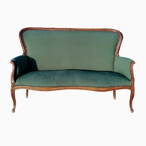 Vintage Green Sofa, 1800s
