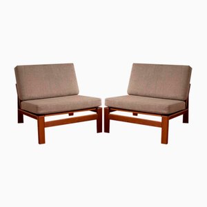 Set of Danish Teak Lounge Chairs by Grete Jalk, 1960s