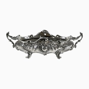 Jardinière Style Louis XV en Bronze Argenté, 19ème Siècle