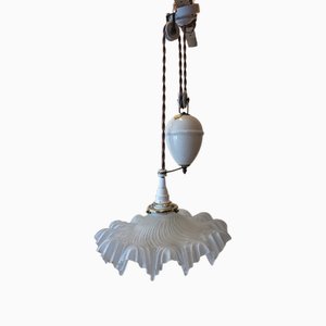 Earthenware Up & Down Suspension Light, 1920s