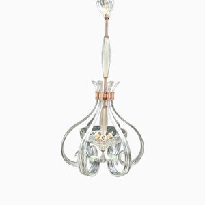 Lámpara de araña vintage de cristal de Murano