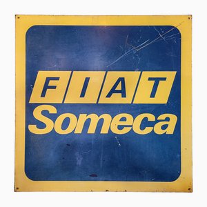 Cartel publicitario Someca de Fiat, años 70