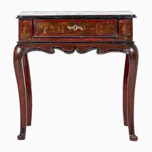 18th Century Dutch Red Japanned Side Table
