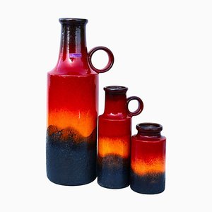 Vases with Desert Sunset Decor from Scheurich, Set of 3