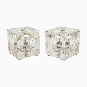 Cubosphere Table Lamps by Alessandro Mendini for Fidenza Vetraria, 1960s, Set of 2
