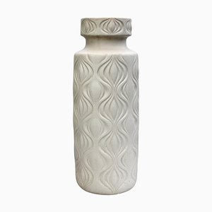 Large White Floor Vase from Scheurich, West Germany, 1960s
