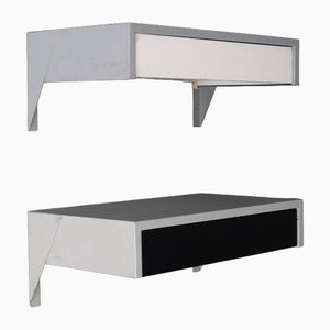 DD01 Wall Mounted Bedside Cabinets by Martin Visser for T Spectrum, 1956, 1960s, Set of 2