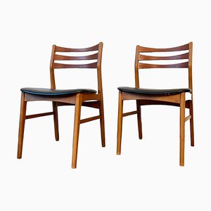 Danish Teak Dining Chairs, Set of 2