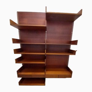 1 Panel Shelving System with 2 Panels by ARP for Minvielle, 1960s, Set of 15