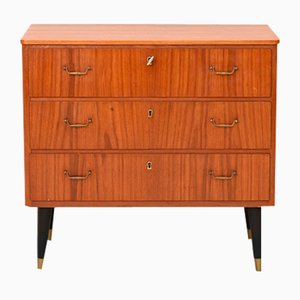 Chest of Drawers with Golden Handles, 1960s