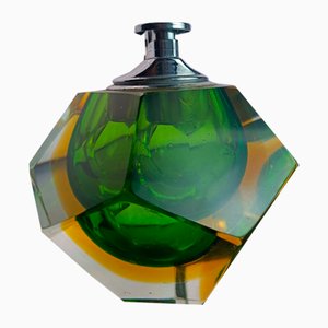 Murano Glass Sommerso Ashtray by Flavio Poli, 1950s
