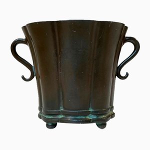 Art Deco Patinated Metal Planter by Just Andersen, 1930s