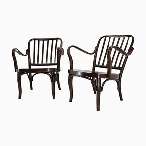 Bentwood Armchairs No. 752 by Josef Frank attributed to Thon, 1950s, Set of 2