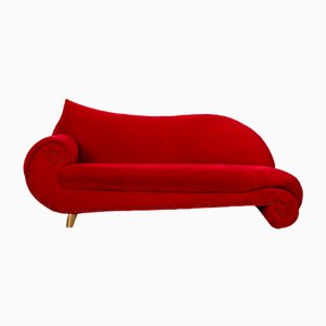 Gaudi Drei-Sitzer Sofa aus rotem Stoff von Bretz