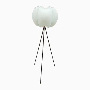 Vintage Cocoon Tripod Floor Lamp in the style of Castiglioni, 1960s