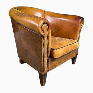 Vintage Stuhl aus Schafsleder