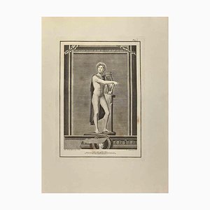Pietro Campana, Apollo-Gott mit seiner Leier, Radierung, 18. Jh.