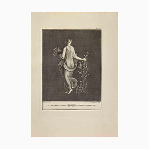 Pietro Campana, Flora Goddess, Allegory of Spring, Etching, 18th Century