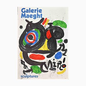 Affiche d'exposition After Joan Miró, Galerie Maeght, 1978, Lithographie Offset