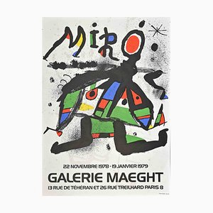 Affiche d'exposition After Joan Miró, Galerie Maeght, 1978, Lithographie Offset