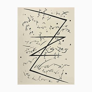 Rafael Alberti, Letter Z, Lithograph, 1972
