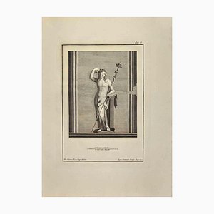 Aniello Cataneo, Dionysus Bacchus, Etching, 18th Century