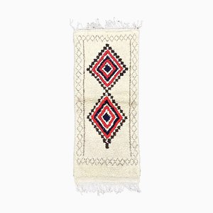 Moroccan Azilal Berber Wool Rug with Diamond Pattern, 1990s
