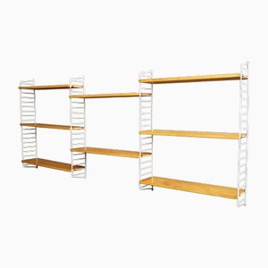 Vintage Wall Shelving Unit by Nisse Strinning for String Ab, 1958