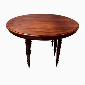 Mid-19th Century Louis Philippe Oval Mahogany Table