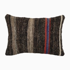 Fodera per cuscino Kilim vintage in pelo di capra