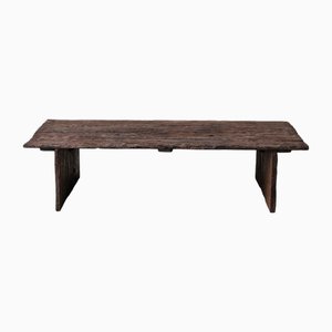Antique Wabi-Sabi French Wooden Coffee Table, 1920s