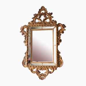 Französischer Spiegel aus vergoldetem Holz, frühes 20. Jh.