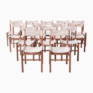 Mid-Century Italian Dining Chairs, Set of 14