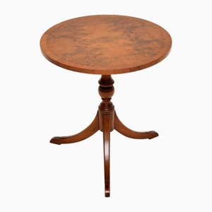 Antique Burr Walnut Occasional Side Table, 1930s