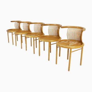 Sculptural Circo Dining Chairs by Herbert Ohl for Lubke, 1970s, Set of 5