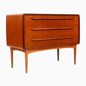 Teak and Oak Chest of Drawers by Johannes Andersen for CFC Silkeborg, 1950s