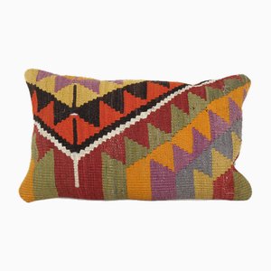 Housse de Coussin Kilim Vintage en Laine, 2010s