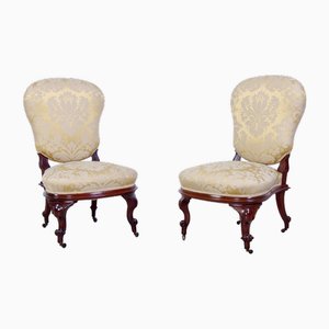 Victorian British Lounge Chairs, 1890s, Set of 2