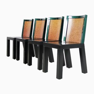 Donau Dining Chairs attributed to Ettore Sottsass for Leitner, Set of 4