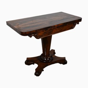Veneer Game Table Console, England, 1850s