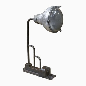 Street Wall Lamp in Cast Iron and Curved Glass, 1920s