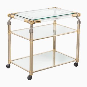 Serving Cart attributed to Michael Herold for Meubles Curvasa, 1970s