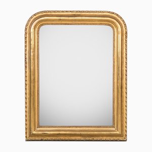 Small 19th Century Louis Philippe Mirror with Wavy Frame