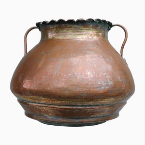 Large Vintage Copper Cauldron, 1920s