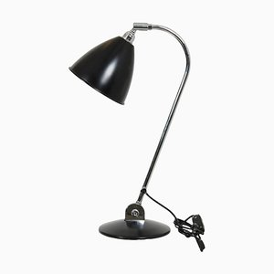 Lámpara de mesa Bl2 de latón negro de Robert Dudley para Bestlite, años 30